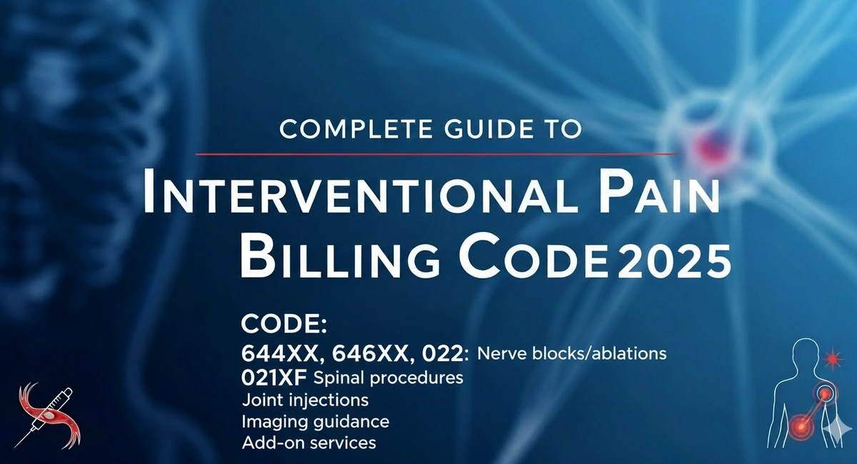 Interventional Pain Billing Codes 2025